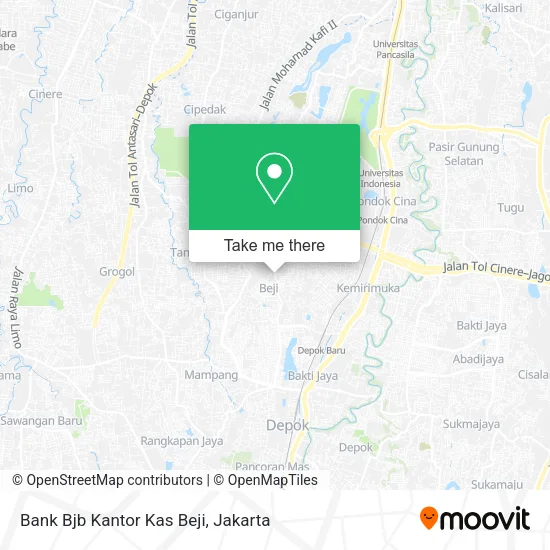 Bank Bjb Kantor Kas Beji map