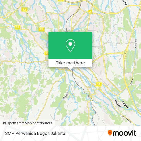 SMP Perwanida Bogor map