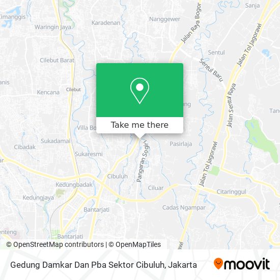 Gedung Damkar Dan Pba Sektor Cibuluh map