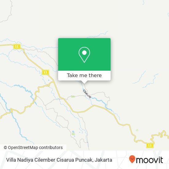 Villa Nadiya Cilember Cisarua Puncak, Jalan Padat Karya Cisarua map