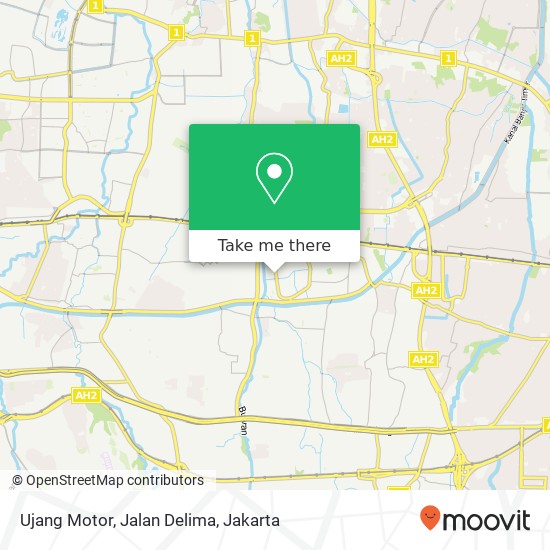 Ujang Motor, Jalan Delima map