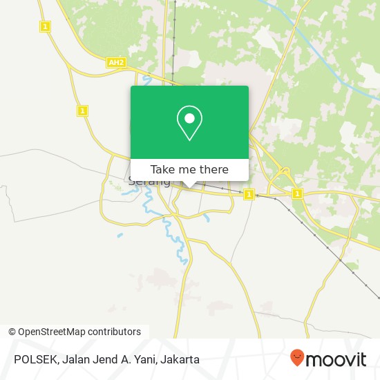 POLSEK, Jalan Jend A. Yani map