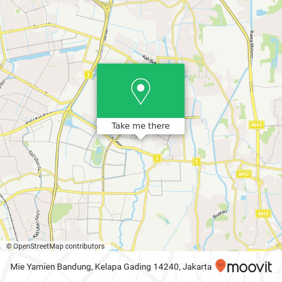 Mie Yamien Bandung, Kelapa Gading 14240 map