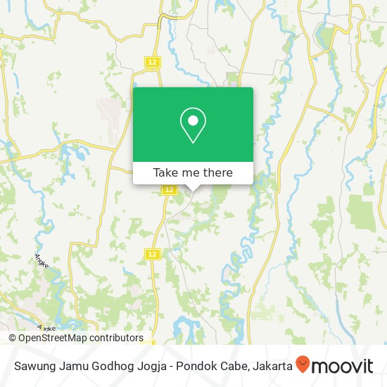 Sawung Jamu Godhog Jogja - Pondok Cabe map