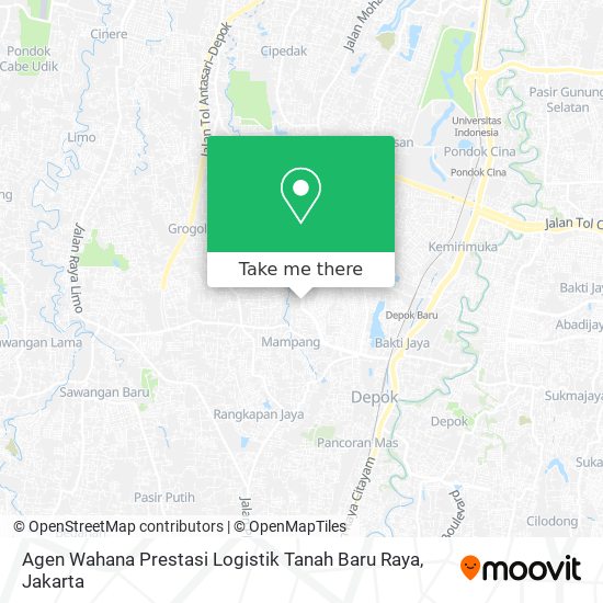 Agen Wahana Prestasi Logistik Tanah Baru Raya map