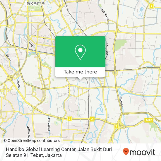 Handiko Global Learning Center, Jalan Bukit Duri Selatan 91 Tebet map