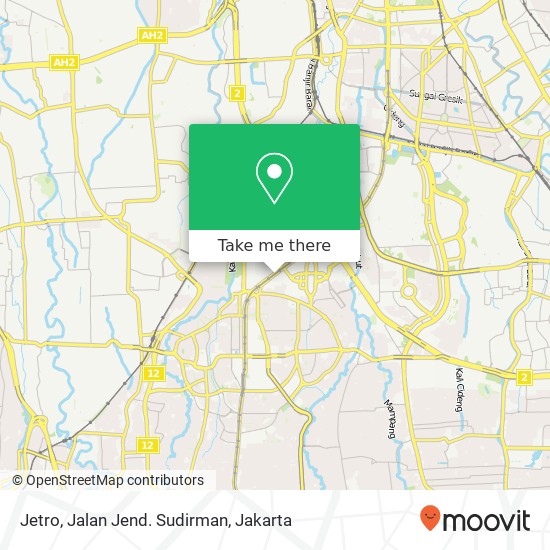 Jetro, Jalan Jend. Sudirman map