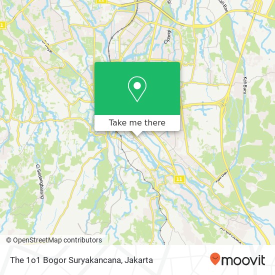 The 1o1 Bogor Suryakancana, Bogor Tengah map