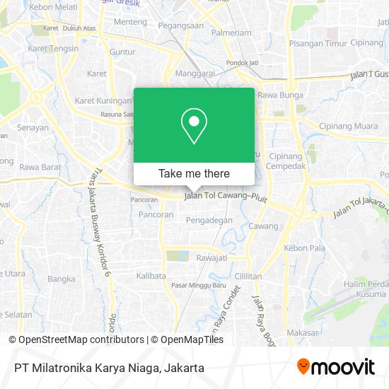 PT Milatronika Karya Niaga map