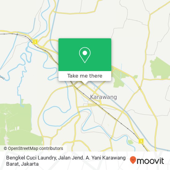 Bengkel Cuci Laundry, Jalan Jend. A. Yani Karawang Barat map