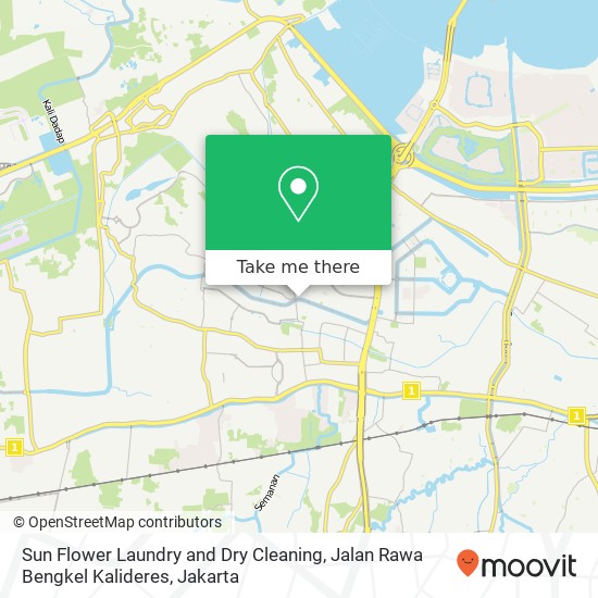 Sun Flower Laundry and Dry Cleaning, Jalan Rawa Bengkel Kalideres map