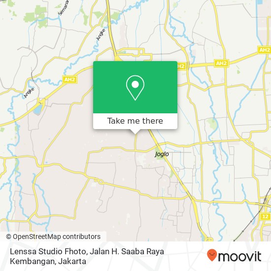 Lenssa Studio Fhoto, Jalan H. Saaba Raya Kembangan map