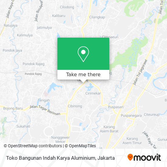 Toko Bangunan Indah Karya Aluminium map