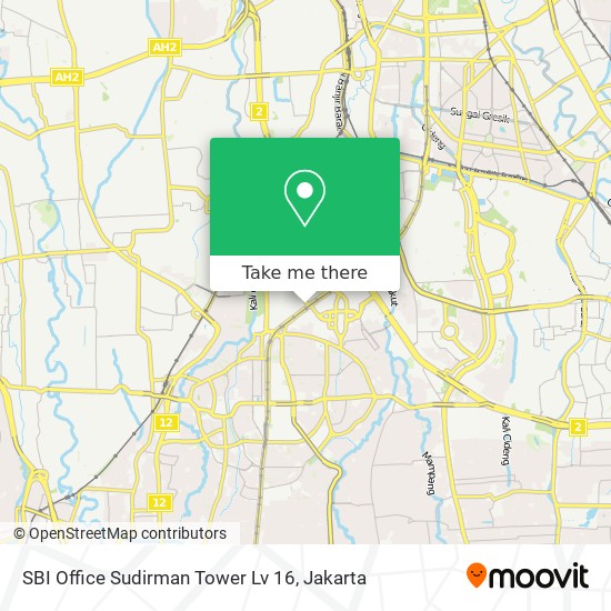 SBI Office Sudirman Tower Lv 16 map