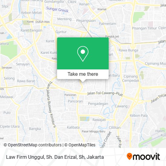 Law Firm Unggul, Sh. Dan Erizal, Sh map