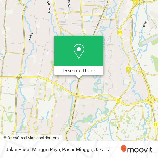 Jalan Pasar Minggu Raya, Pasar Minggu map