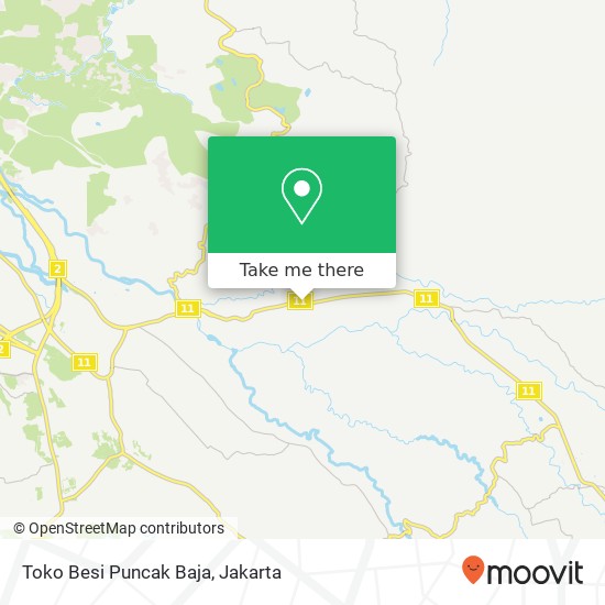 Toko Besi Puncak Baja map