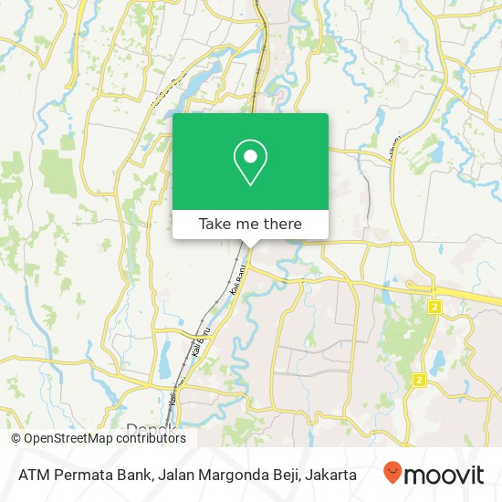 ATM Permata Bank, Jalan Margonda Beji map