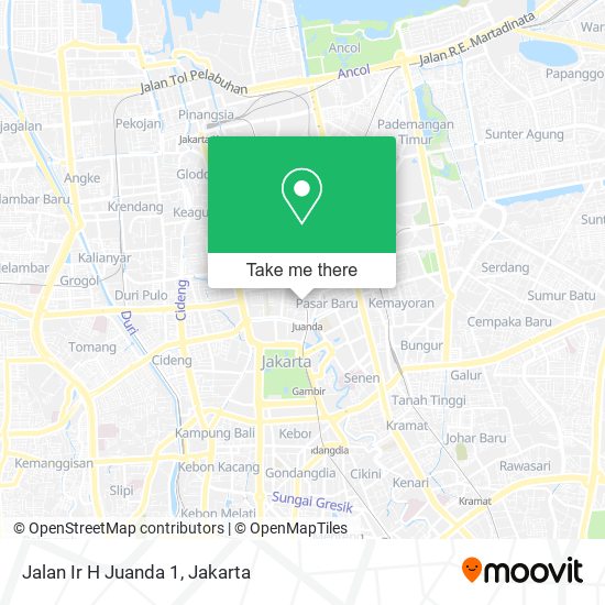 Jalan Ir H Juanda 1 map