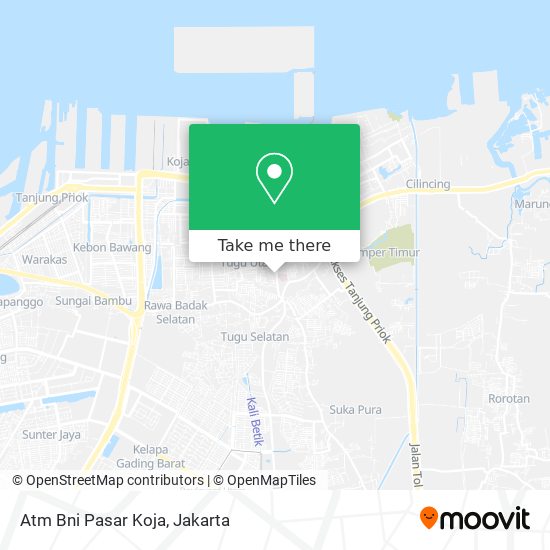 Atm Bni Pasar Koja map