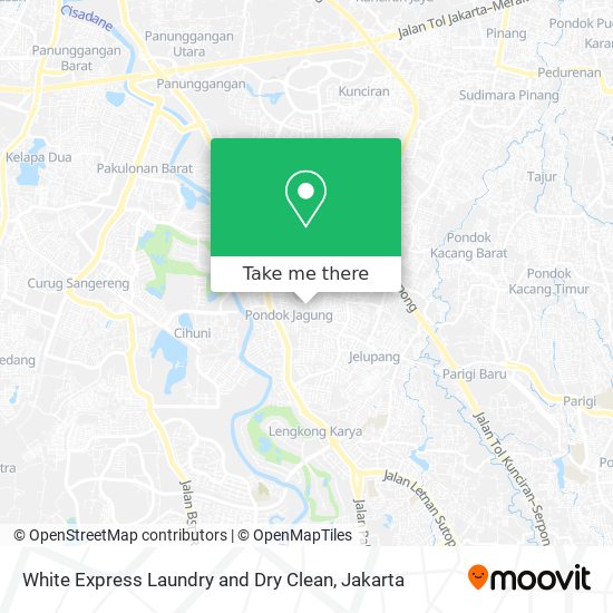 White Express Laundry and Dry Clean map