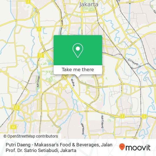 Putri Daeng - Makassar's Food & Beverages, Jalan Prof. Dr. Satrio Setiabudi map