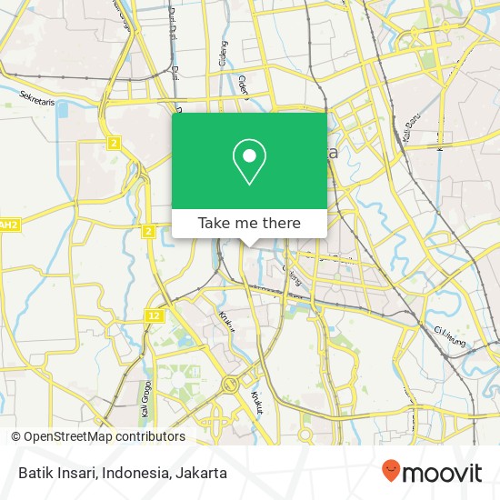 Batik Insari, Indonesia map