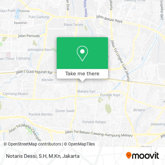 Notaris Dessi, S.H, M.Kn map