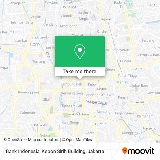 Bank Indonesia, Kebon Sirih Building map