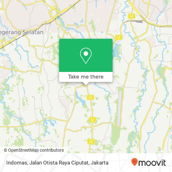 Indomas, Jalan Otista Raya Ciputat map