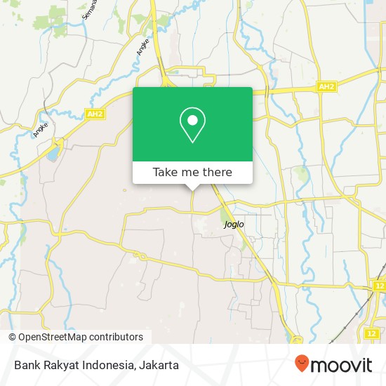 Bank Rakyat Indonesia, Jalan Meruya Selatan map