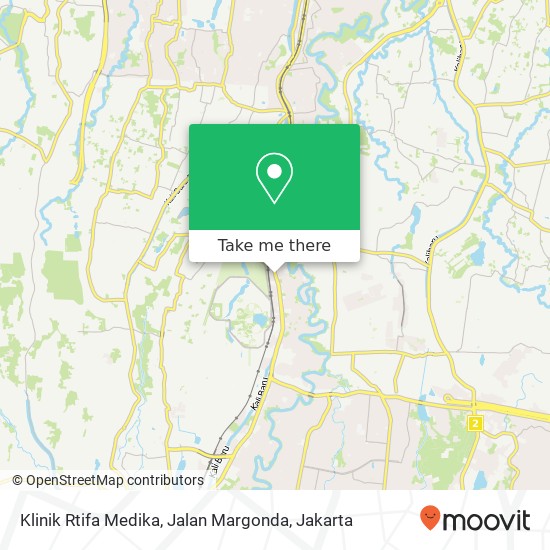 Klinik Rtifa Medika, Jalan Margonda map