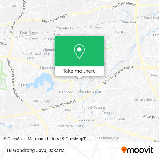 TB Gondrong Jaya map