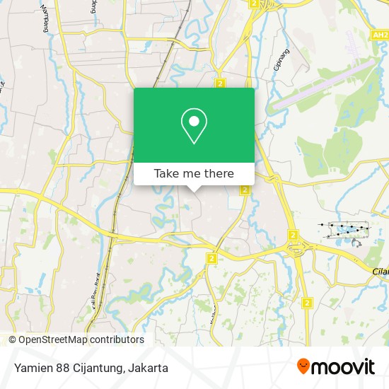 Yamien 88 Cijantung map