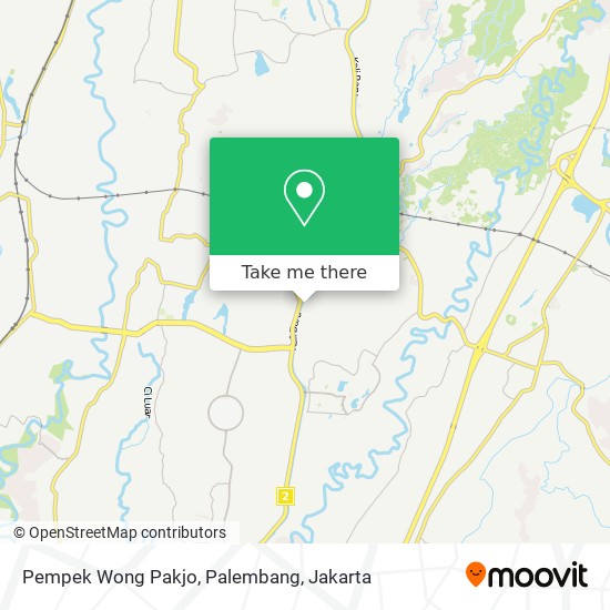 Pempek Wong Pakjo, Palembang map