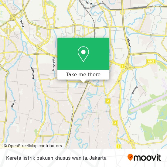 Kereta listrik pakuan khusus wanita map