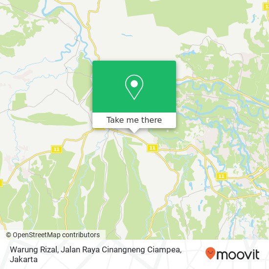 Warung Rizal, Jalan Raya Cinangneng Ciampea map