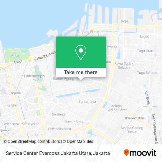 Service Center Evercoss Jakarta Utara map