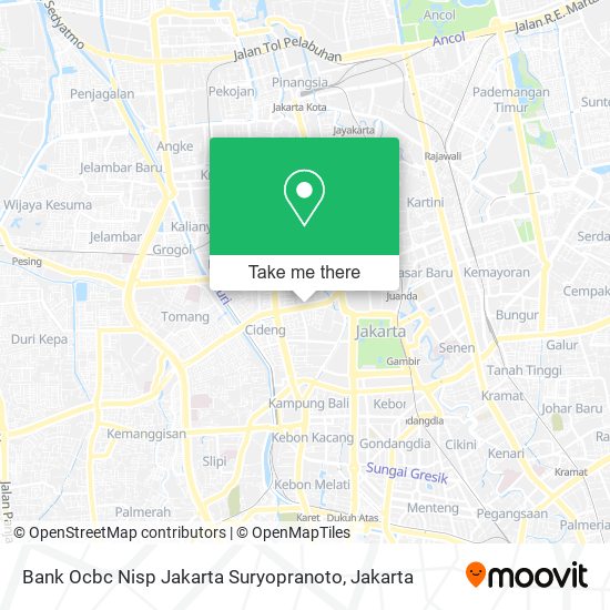 Bank Ocbc Nisp Jakarta Suryopranoto map