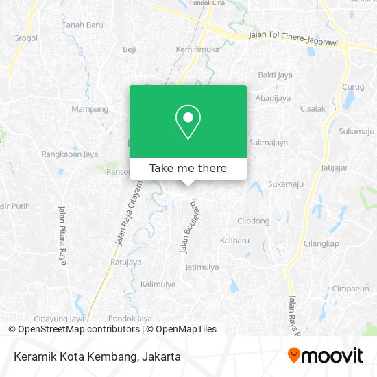 Keramik Kota Kembang map