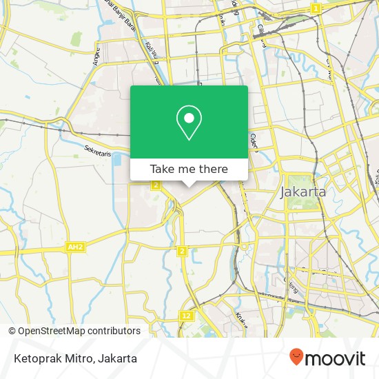 Ketoprak Mitro, Jalan Mandala Raya Grogol Petamburan map