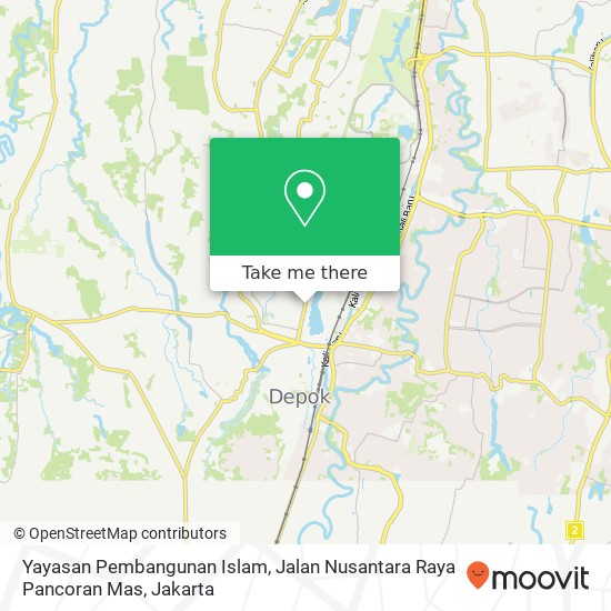 Yayasan Pembangunan Islam, Jalan Nusantara Raya Pancoran Mas map