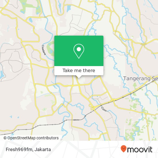 Fresh969fm, Serpong map