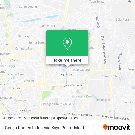 Gereja Kristen Indonesia Kayu Putih map