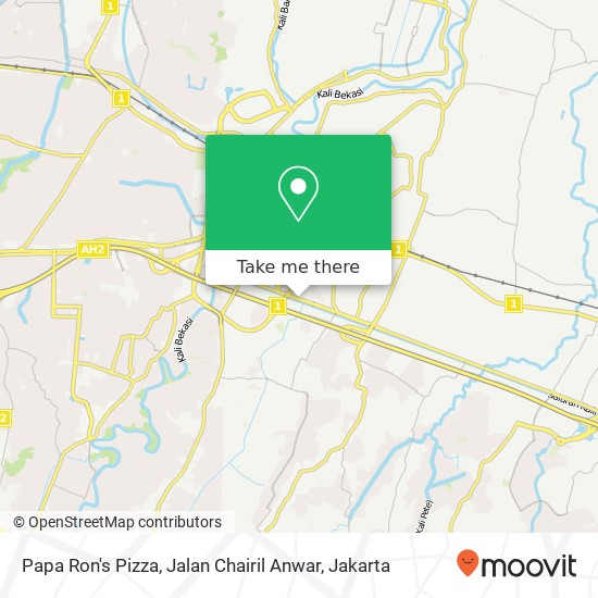 Papa Ron's Pizza, Jalan Chairil Anwar map