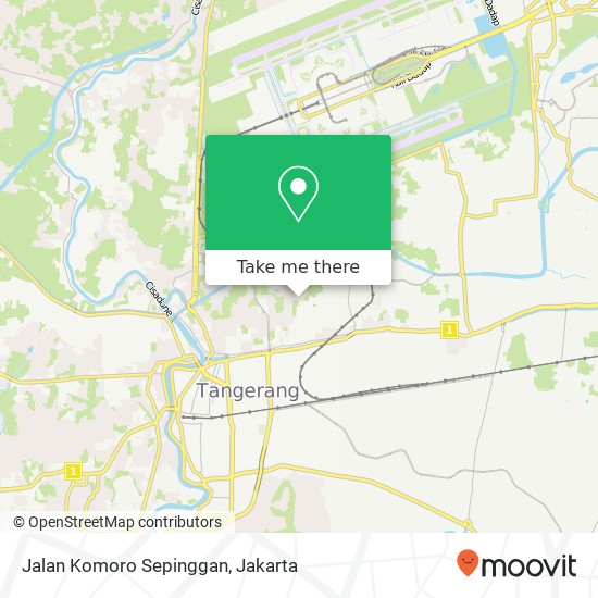 Jalan Komoro Sepinggan, Neglasari map