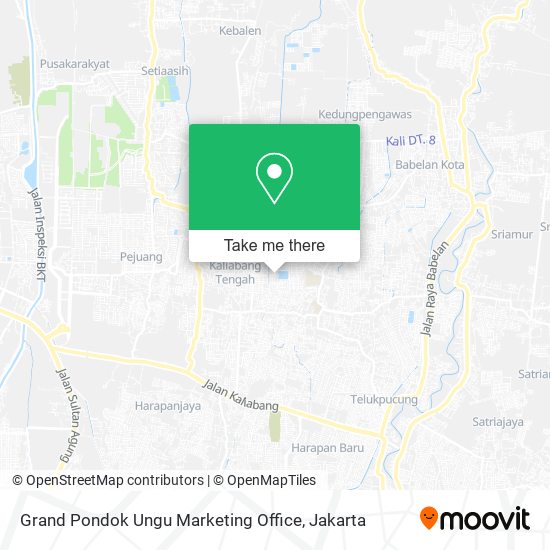 Grand Pondok Ungu Marketing Office map