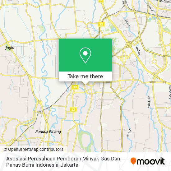 Asosiasi Perusahaan Pemboran Minyak Gas Dan Panas Bumi Indonesia map