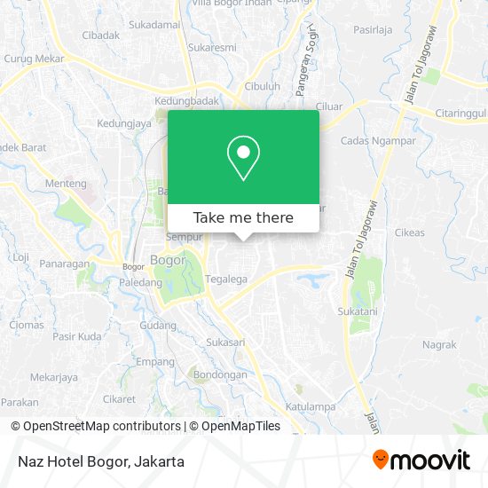 Naz Hotel Bogor map