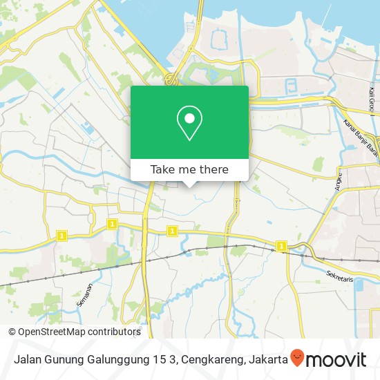 Jalan Gunung Galunggung 15 3, Cengkareng map